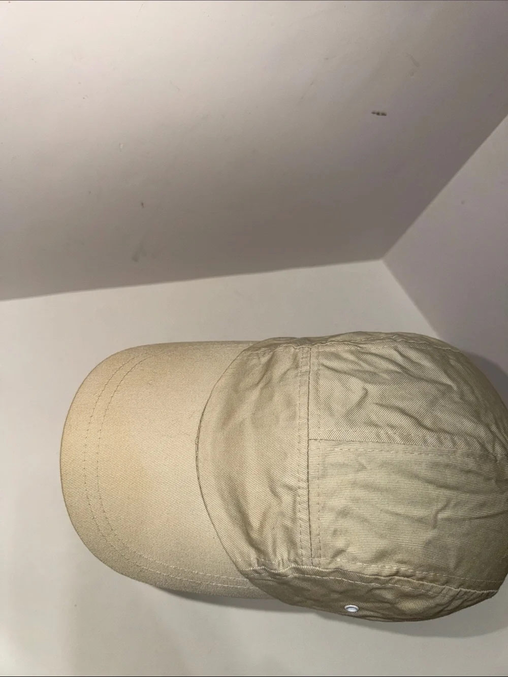 Men's Casual 5-Panel Cotton Baseball Cap - Beige